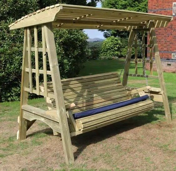 Antoinette Wooden Three Garden Swing - 2.3 m (7 ft 6 in)