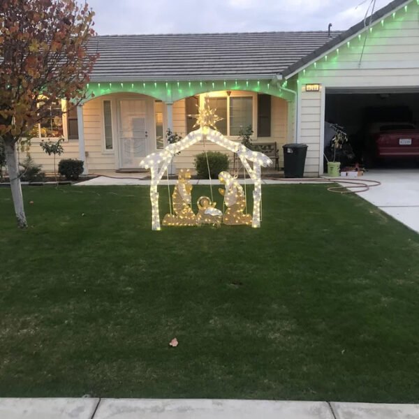 Crystal Nativity Christmas Decoration Lighted Display