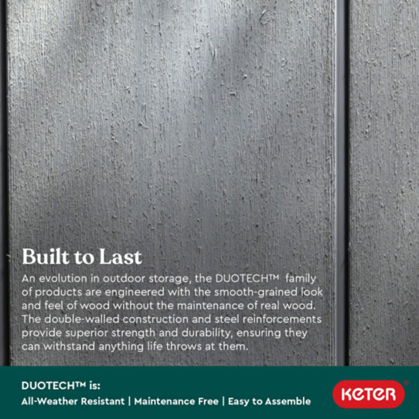 Oakland 11 ft. W x 7.5 ft. D Plastic Storage Shed