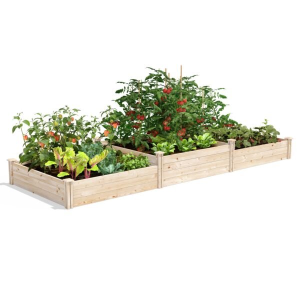 12x4 ft Cedar Raised Garden