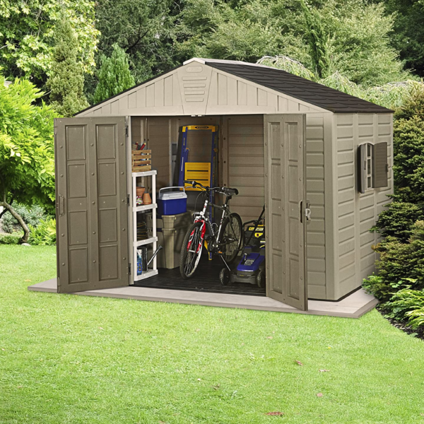 10x8 Large Resin Shed for Patio Furniture