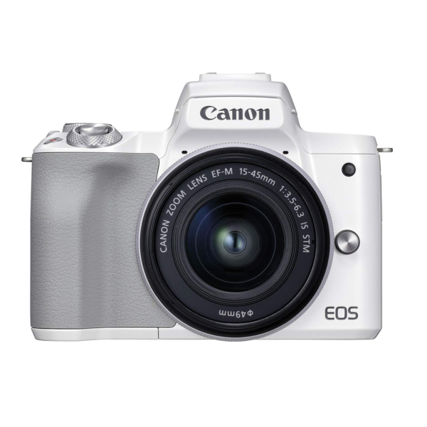 Canon EOS M50 Mark II + EF-M 15-45mm is STM Kit White