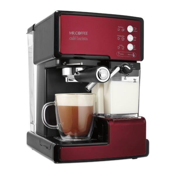 ECMP1106 Cafe Barista Premium Espresso/Cappuccino System, Red