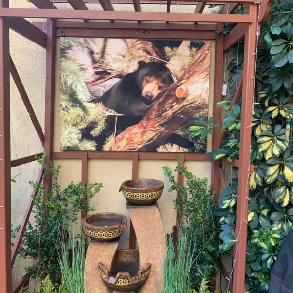 Four Bowl Floor Water Fountain 41" High Cascading for Garden